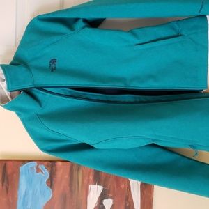 Northface jacket  windwall teal jacket